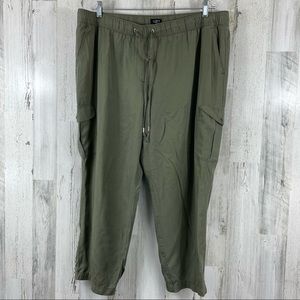 LOFT Women's‎ Green Drawstring Joggers Sz XXLP